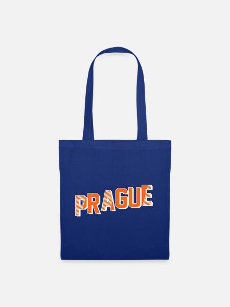Prague - Stoffbeutel - Royalblau