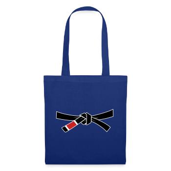 Ceinture noire - Ceinture noire - Sac en tissu - bleu royal - Devant