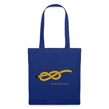 Eight Knots - Knot Ship Captain Sailing Anchor - Tote Bag - royal blue - Front