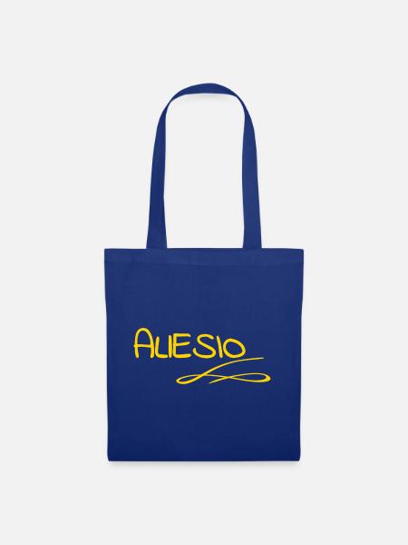 Name Allesio - Stoffbeutel - Royalblau