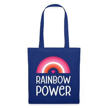 LGBT Pride Monat - Regenbogen Power - Stoffbeutel - Royalblau - Vorne