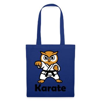 Karate Owl - Tote Bag - royal blue - Front