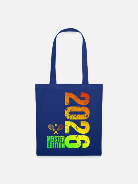 Tennis Meister edition 2026 bunt - Stoffbeutel - Royalblau
