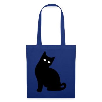 Cat Silhouette Black Gift Cat Lover - Tote Bag - royal blue - Front
