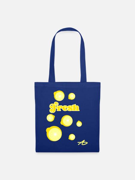 Lemon Fresh Tippfehler - Stoffbeutel - Royalblau