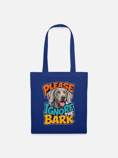 Weimaraner - Stoffbeutel - Royalblau