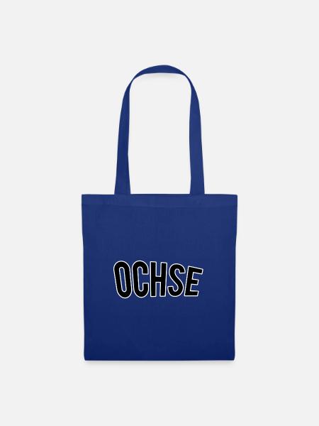 Ochse - Stoffbeutel - Royalblau