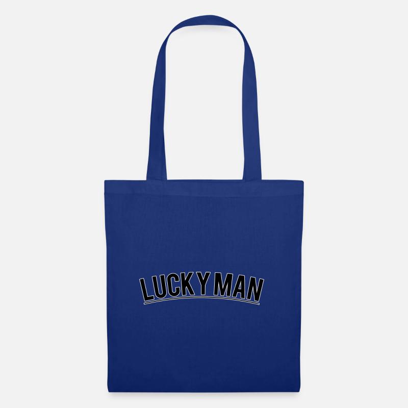 Lucky man - Stoffbeutel - Royalblau