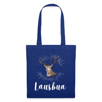 Lausbua Hirsch Lederhosen - Stoffbeutel - Royalblau - Vorne