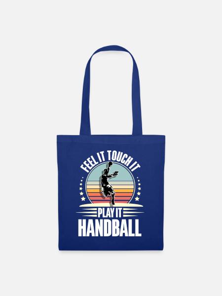 Handball Handballer - Stoffbeutel - Royalblau
