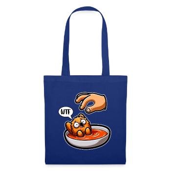 Lustiges gebratenes Huhn Hühnchen Flügel Hühnchen Geschenk - Stoffbeutel - Royalblau - Vorne