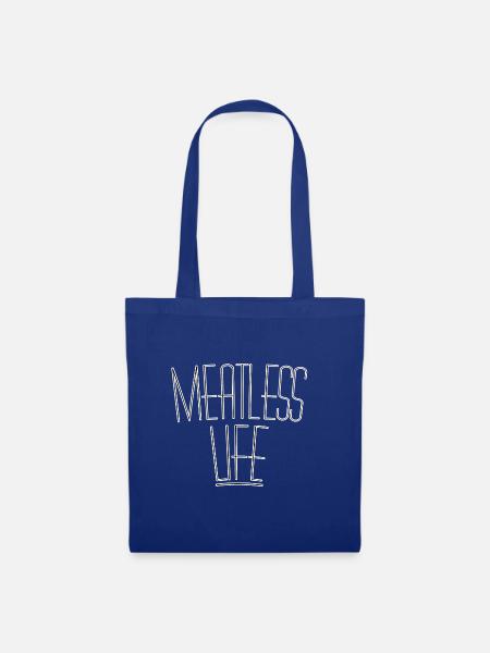 Meatless life - Stoffbeutel - Royalblau