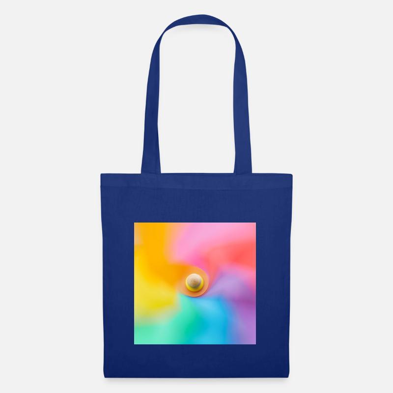 Windmühle in Regenbogenfarben verschwommen - Stoffbeutel - Royalblau