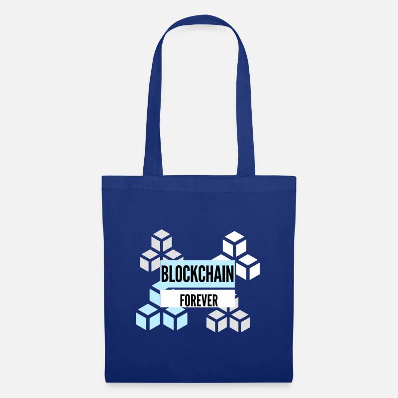 Blockchain Forever T-Shirt-Kryptos - Stoffbeutel - Royalblau