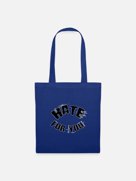 Hate for you - Stoffbeutel - Royalblau