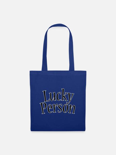 Lucky person - Stoffbeutel - Royalblau