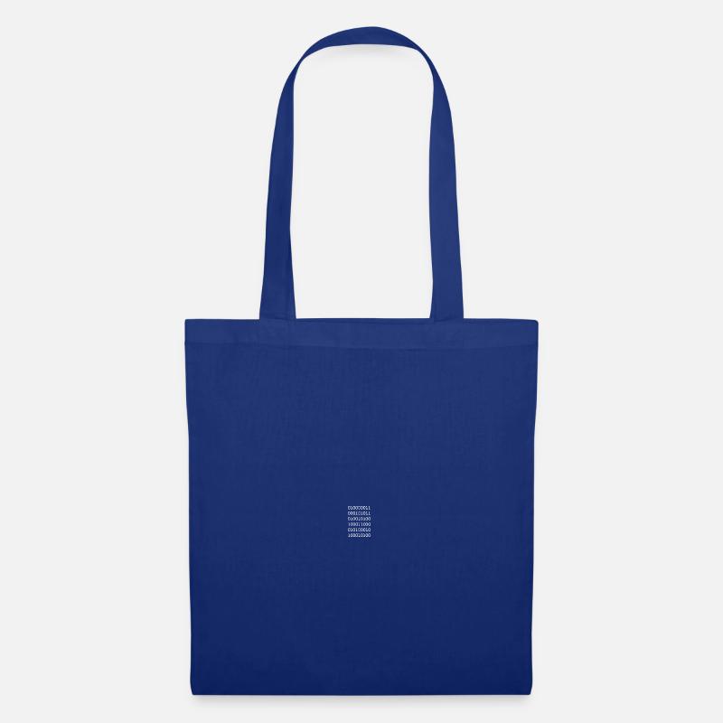 Binärcode weißer Webentwickler Humor lustig - Stoffbeutel - Royalblau