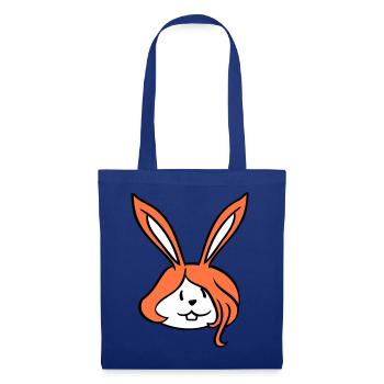 Bunny Girl Pretty Woman Bunny Cute Long Hair - Tote Bag - royal blue - Front