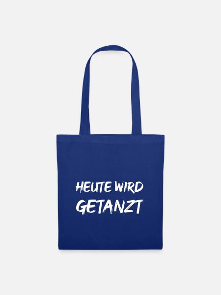 heute wird getanzt - Stoffbeutel - Royalblau
