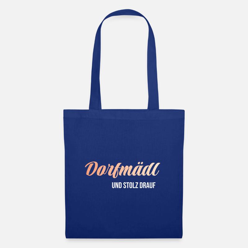 Dorfmädel Dorfmädchen Dorf Dorfmädl Damen - Stoffbeutel - Royalblau
