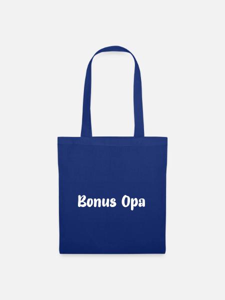 Bonus Opa - Stoffbeutel - Royalblau