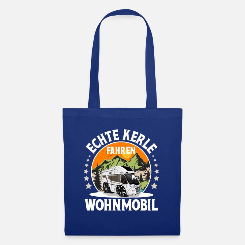 Camping Camper Campen - Stoffbeutel - Royalblau