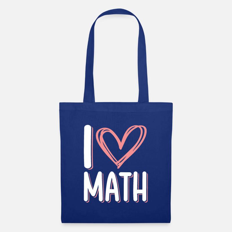 ich liebe mathe - Stoffbeutel - Royalblau