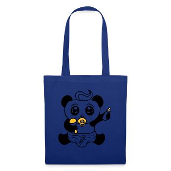 enfant bébé hochet tétine couche petit garçon s - Sac en tissu - bleu royal - Devant