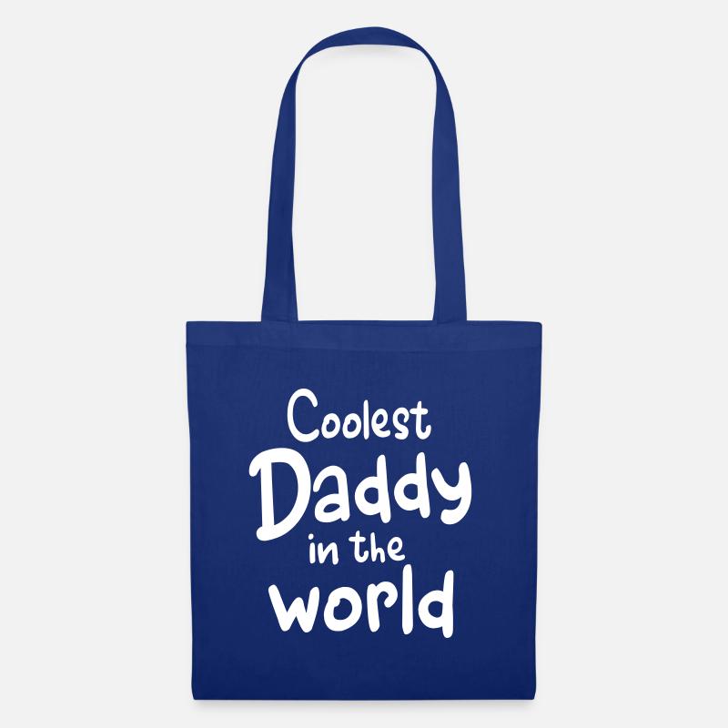 Coolster Vater bester Papa der Welt Geschenk cool - Stoffbeutel - Royalblau