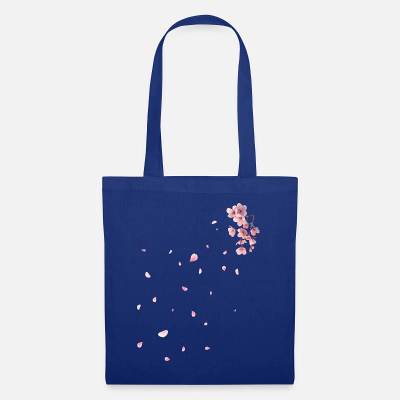 Sakura - Cherry Blossoms - Tote Bag - royal blue