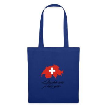 «sBeschte wos je hets gits» - Stoffbeutel - Royalblau - Vorne