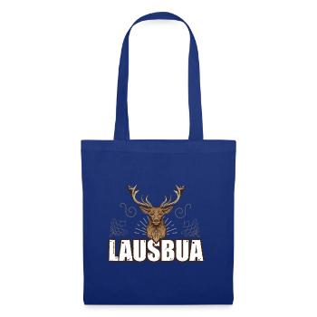 Lausbua Hirsch Lederhosen - Stoffbeutel - Royalblau - Vorne
