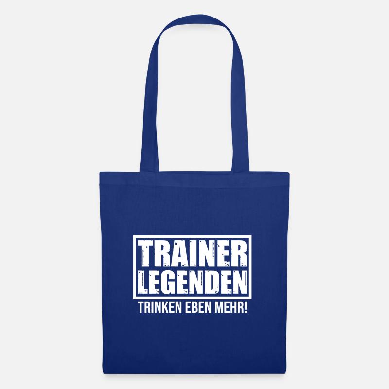 Fußballtrainer Spruch Bester Trainer Fußballcoach - Stoffbeutel - Royalblau
