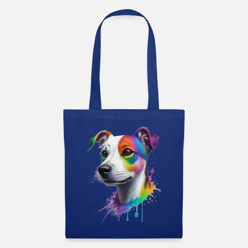 Jack Russel Terrier - Stoffbeutel - Royalblau