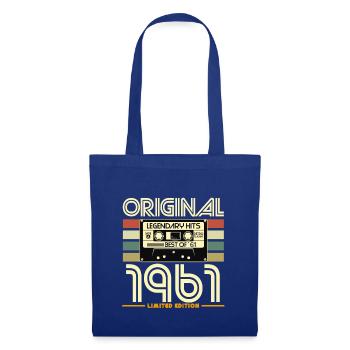 1961 Retro Cassette Limited Edition - Tote Bag - royal blue - Front