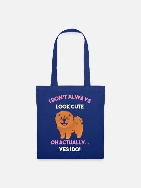Chow Chow Hund - Stoffbeutel - Royalblau