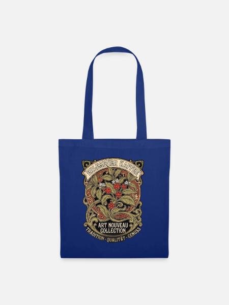 Kaffee Pflanze - Stoffbeutel - Royalblau