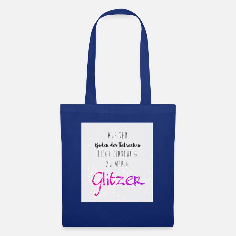 think glitter - Stoffbeutel - Royalblau