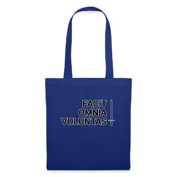 Facit Omnia Voluntas - Der Wille entscheidet - Stoffbeutel - Royalblau - Vorne