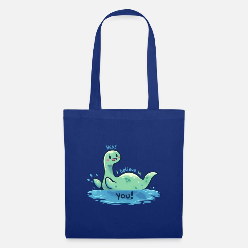 Nessie glaubt an dich - Stoffbeutel - Royalblau