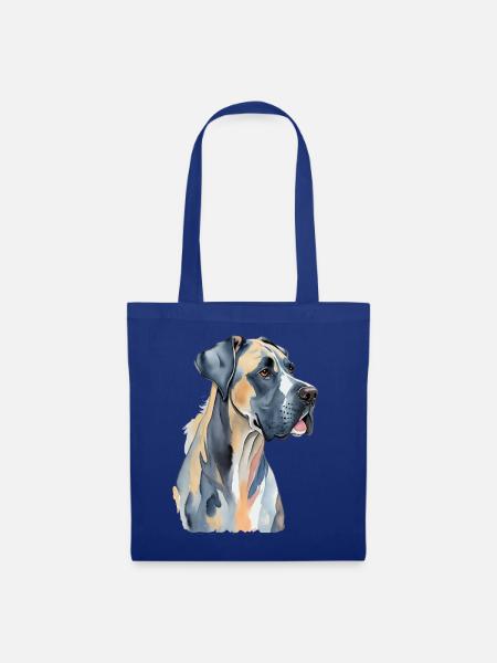Dogge - Stoffbeutel - Royalblau