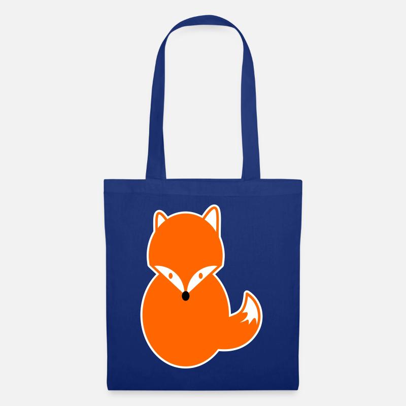 Rothaar Fuchs – Lustiges Kawaii Comic Design Fuchs - Stoffbeutel - Royalblau