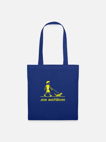 exe ausführen Informatiker Programmierer Geschenk - Stoffbeutel - Royalblau