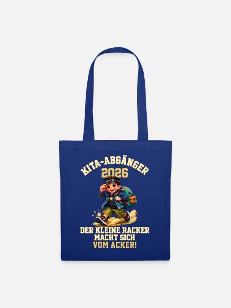 KITA‑Abgänger 2026 Geschenk | Kleiner Racker - Stoffbeutel - Royalblau