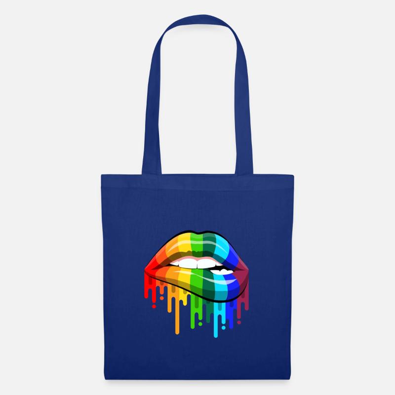 Rainbow lips - Tote Bag - royal blue
