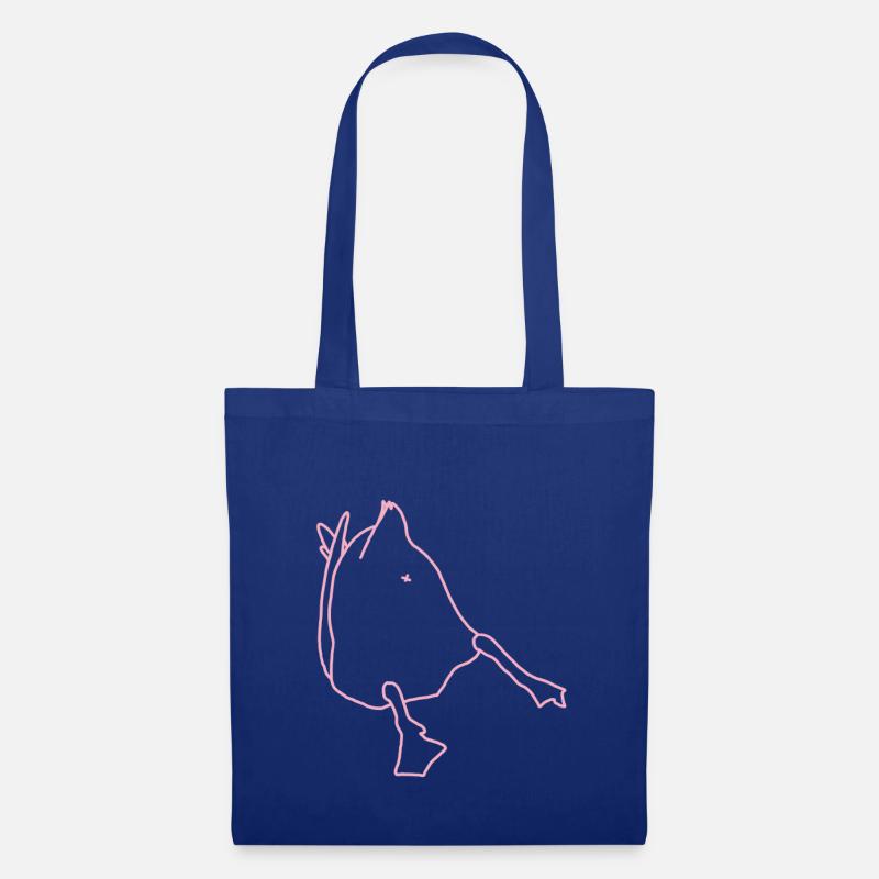 Enten Hintern rosa - Stoffbeutel - Royalblau