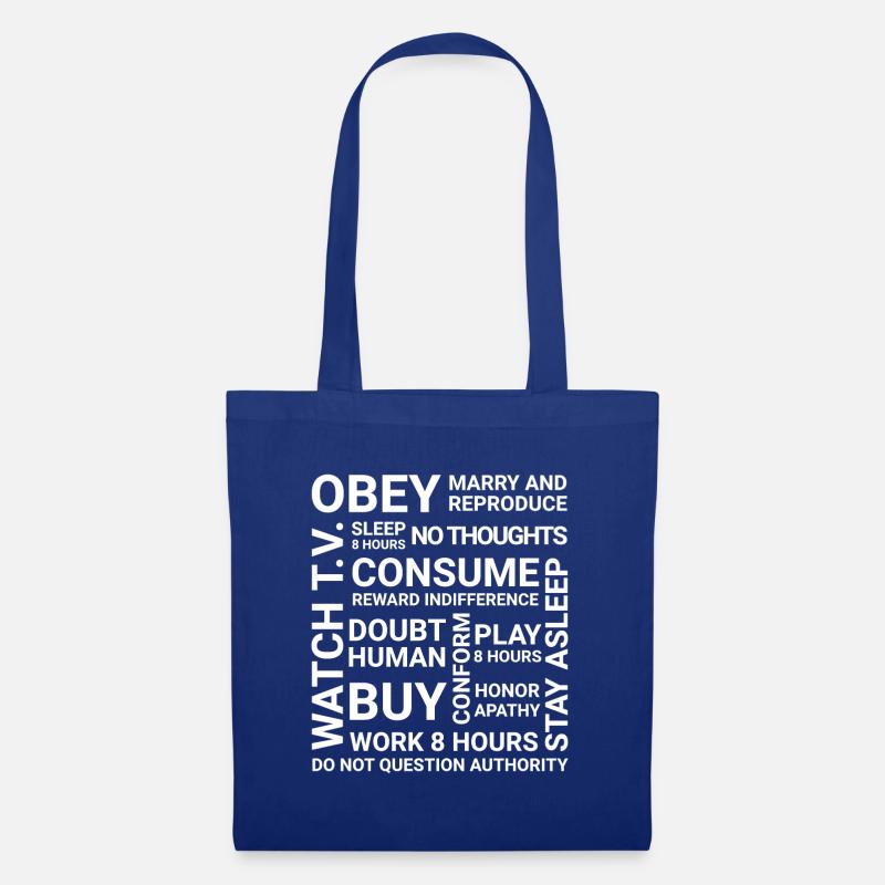 OBEY - Stoffbeutel - Royalblau