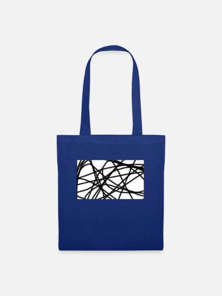 Moderne Kunst! Geschenk Mode Style - Stoffbeutel - Royalblau