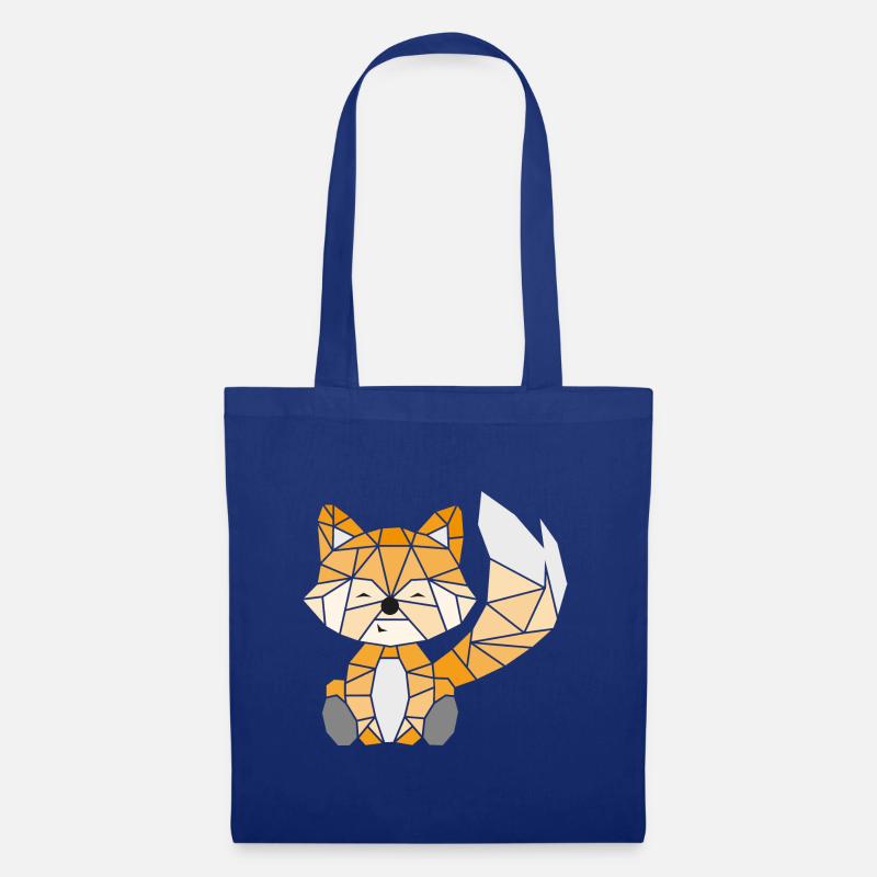 Fox geometrisch farbig - Stoffbeutel - Royalblau
