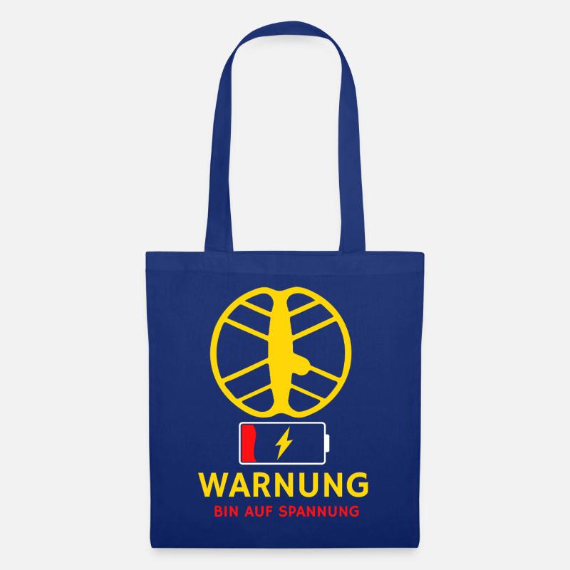Sondeln_Low_Battery_Warning_T-shirt - Stoffbeutel - Royalblau